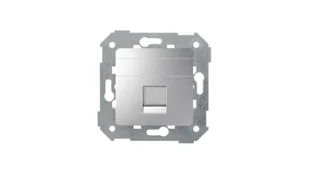 Kontakt Simon KONTAKT_SIMON Plakietka pojedynczego gniazdo komputerowego RJ45 DETAIL 82 Aluminium 82005-93 - Klawisze i ramki - miniaturka - grafika 1