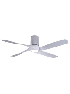 Energooszczędny wentylator sufitowy z oświetleniem LED i pilotem Riviera White 132 cm - Wentylatory sufitowe - miniaturka - grafika 1