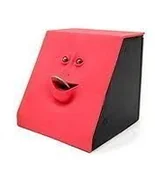 Skarbonki - Gift World, Skarbonka, Face Bank, czerwona - miniaturka - grafika 1