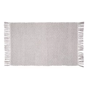 Szary dywanik łazienkowy z tworzywa z recyklingu Wenko Gata, 50x80 cm - Dywaniki łazienkowe - miniaturka - grafika 1