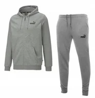 Dresy męskie - PUMA MĘSKI DRES KOMPLETNY ESS LOGO SZARY r.M - miniaturka - grafika 1
