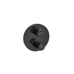 ROCA A5A2E09CN0 T-1000 Bateria termostatyczna prysznicowa do ROCABOX, PVD titanium black - Baterie podtynkowe - miniaturka - grafika 1