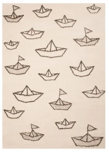 Zala Living Dzieci dywan dywan dywan Paper Boat Sammy do gry 120 x 170 cm | Pokój dziecięcy 103017-120x170 - Dywany dla dzieci - miniaturka - grafika 1