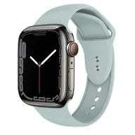 Akcesoria do smartwatchy - Apple Crong Pasek Crong Liquid Band - Pasek Watch 42/44 mm miętowy CRG-44LQB-GRN - miniaturka - grafika 1