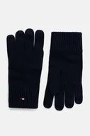 Rękawiczki - Tommy Hilfiger rękawiczki męskie kolor granatowy AM0AM12845 - miniaturka - grafika 1