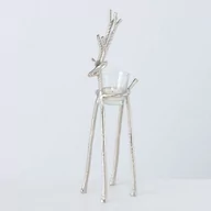 Oświetlenie świąteczne - Dekoria.pl Dekoria.pl Świecznik Reindeer 37cm silver 9 x 13 x 37cm 814-632 - miniaturka - grafika 1