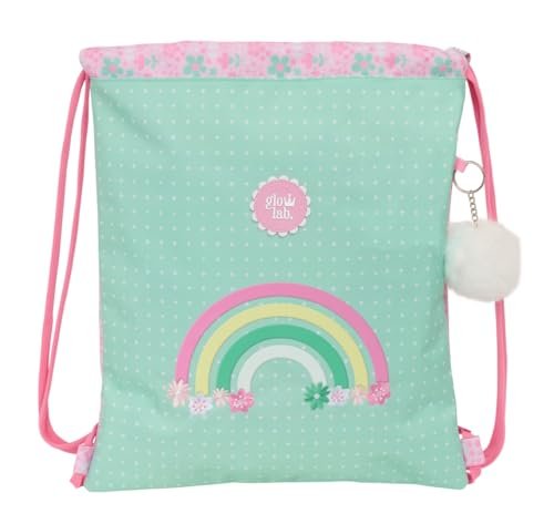 GLOWLAB AMAZING duży plecak z płaskim workiem, idealny dla dzieci w różnym wieku, wygodny i wszechstronny, jakość i wytrzymałość, 35 x 40 cm, Biały, M, Casual