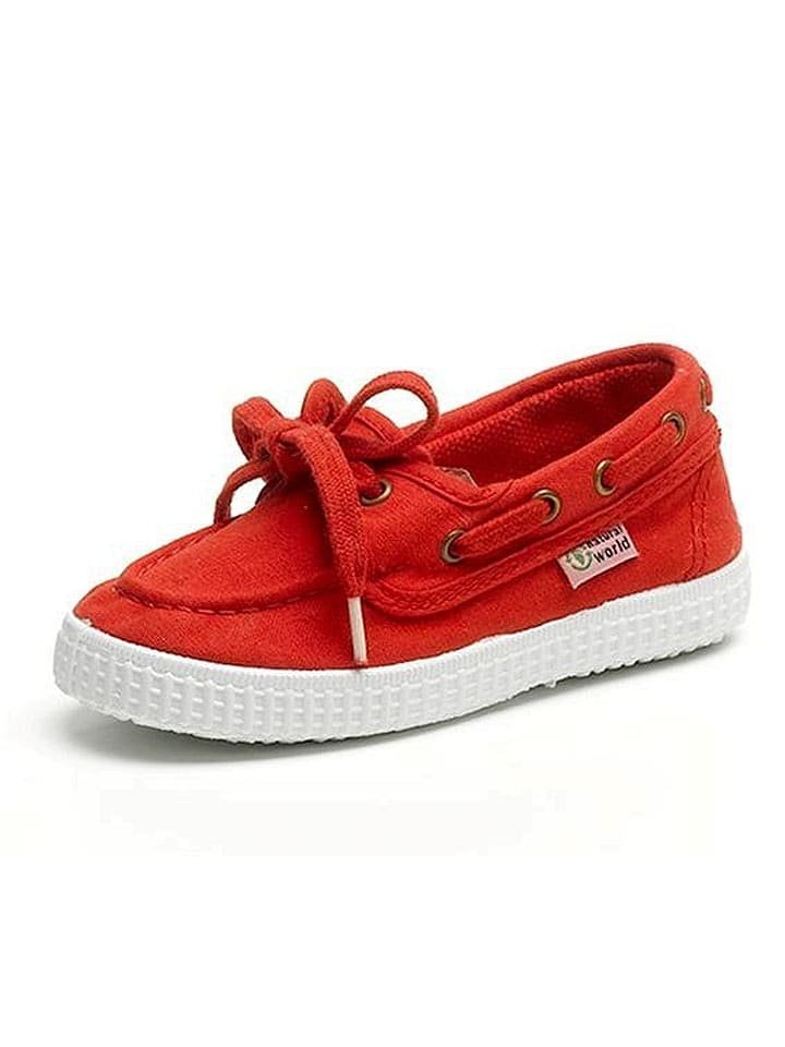 natural world Mokasyny w kolorze czerwonym