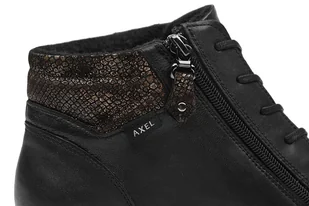 Botki AXEL Comfort 4356 H Czarne Pyton Czar/Złot na Haluksy Kosela Medic 9356 - Botki damskie - miniaturka - grafika 5