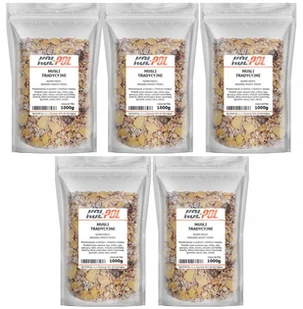 MUSLI TRADYCYJNE 5kg Naturalne śniadanie zdrowe płatki owoce dieta Kol-Pol - Płatki śniadaniowe i musli - miniaturka - grafika 1