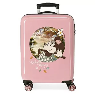 Disney Minnie The Sound of Nature Walizka kabinowa Różowy 38x55x20 cms Sztywne zapięcie z boku 34L 2 kg 4 koła Bagaż ręczny, Różowy, Talla única, Walizka kabinowa - Walizki - miniaturka - grafika 1
