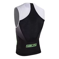 Koszulki męskie - Nalini 02394801100C000.10 Tri Top Męski Biustonosz tank top Czarny/Zielony L, Czarny/Zielony, L - miniaturka - grafika 1