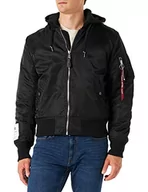 Kurtki męskie - ALPHA INDUSTRIES Męska kurtka bomberka, czarny, L - miniaturka - grafika 1
