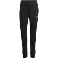Dresy damskie - Spodnie damskie adidas Essentials 3-Stripes French Terry Cuffed czarne IC87 - miniaturka - grafika 1