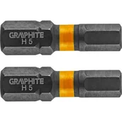 Narzędzia warsztatowe - Topex Grupa sp. z o.o. S.K. Bity udarowe HEX5x25mm 2szt. 56H508 - miniaturka - grafika 1