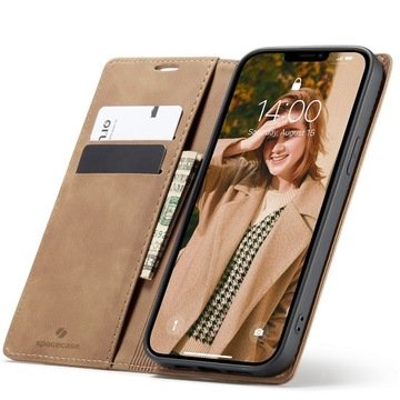 Etui Z Klapką Spacecase Wallet Skórzane Case Do Iphone 13 Pro