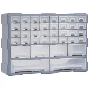 vidaXL vidaXL Organizer z 40 szufladkami 52x16x37,5 cm 147578 - Skrzynki i torby narzędziowe - miniaturka - grafika 1