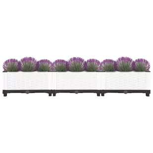 Donica do podwyższonej rabaty, 120x40x23 cm, polipropylen Lumarko - Donice - miniaturka - grafika 4