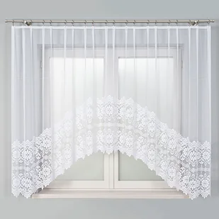 Firanka Gotowa Żakardowa 004422 - 160X310 Cm - Biały - Firany - miniaturka - grafika 1