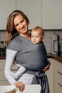LennyLamb, Chusta elastyczna, Antracyt, 7, 5,2 m - Chusty do noszenia dzieci - miniaturka - grafika 1