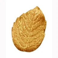 Dodatki do ciast w proszku - OZDOBNE LIŚCIE CUKROWE 4 cm brokatowe złote 10szt - miniaturka - grafika 1