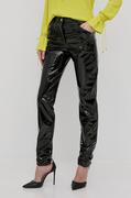 Spodnie damskie - Victoria Beckham spodnie damskie kolor czarny dopasowane high waist - miniaturka - grafika 1