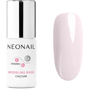 NeoNail - MODELING BASE CALCIUM - Kolorowa baza hybrydowa - 7,2 ml - 8624-7 BASIC PINK - Lakiery hybrydowe - miniaturka - grafika 1
