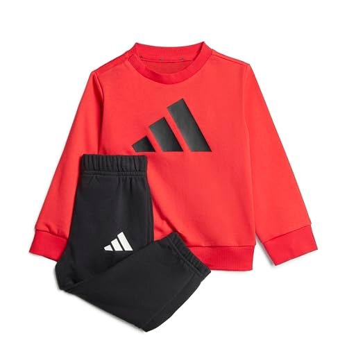 adidas Uniseks - niemowlęta ESSENTIALS BIG LOGOJOGGER, pure ruby/black, 12-18 Months