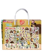 Literatura popularno naukowa dla młodzieży - Nowe wyzwanie. Kocham naklejać. Masza i Niedźwiedź - miniaturka - grafika 1