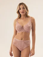 Majtki damskie - Majtki z wysokim stanem Blueberry Esotiq brudny róż S - miniaturka - grafika 1