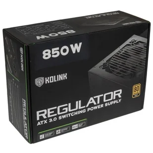 Zasilacz Kolink Regulator 80 PLUS Gold, ATX 3.0, PCIe 5.0, modułowy - 850 W 100273745 - Zasilacze komputerowe - miniaturka - grafika 1