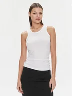Koszulki i topy damskie - Calvin Klein Top Modal Rib Tank Top K20K206406 Biały Slim Fit - miniaturka - grafika 1