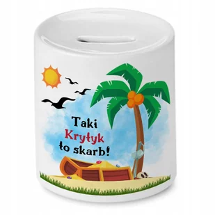 Dla Krytyka Skarbonka na Urodziny Na Prezent z Nadrukiem ze Zdjęciem + Opakowanie na prezent (wzór 01) - Skarbonki Dla Krytyka Skarbonka na Urodziny Na Prezent z Nadrukiem ze Zdjęciem + Opakowanie na prezent (wzór 01) - Skarbonki - miniaturka - grafika 1