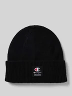 Czapki męskie - Czapka z imitacji dzianiny model ‘Rib’ - miniaturka - grafika 1