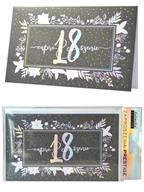 Kartki okolicznościowe i zaproszenia - Kukartka Zaproszenie ZP-009 Urodziny 18 (5 szt.) - miniaturka - grafika 1