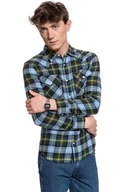 Koszule męskie - Koszula Lee Western Shirt Midnight Navy L643Obma-S - miniaturka - grafika 1