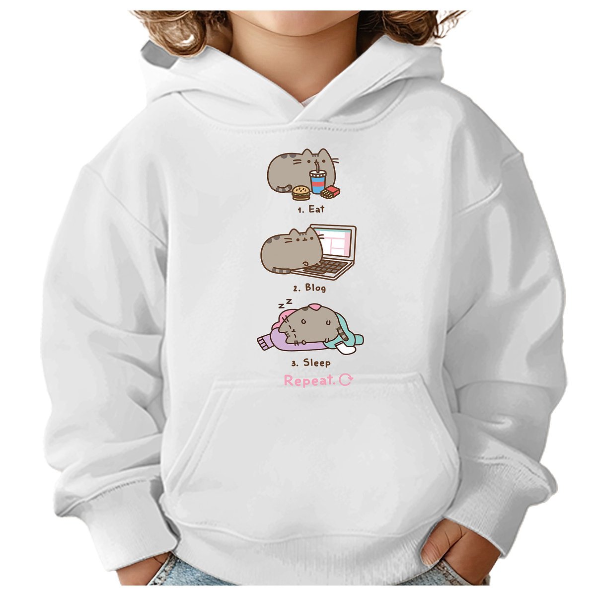 BLUZA DZIECIĘCA PUSHEEN KOT 110-116 DLA DZIEWCZYNKI CHŁOPCA PREZENT