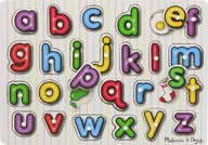 Zabawki interaktywne dla dzieci - Melissa &amp; Doug Drewniane Puzzle Alfabet - miniaturka - grafika 1