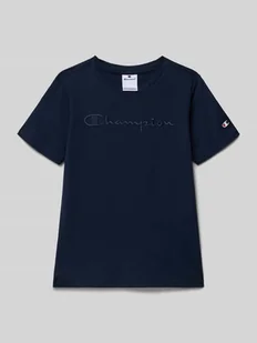 T-shirt z wyhaftowanym logo - Koszulki dla chłopców - miniaturka - grafika 1
