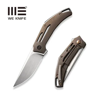 Nóż składany WE Knife Speedliner Bronze Titanium, Hand Rubbed Satin CPM 20CV by Tashi Bharucha (WE22045C-2) - Noże - miniaturka - grafika 1