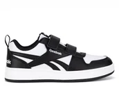 Buty dla dziewczynek - Buty dziecięce Reebok 100033496 ROYAL PRIME 2.0 TWO STRAP Białe - miniaturka - grafika 1