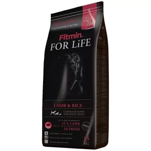 Fitmin For Life Adult Lamb&Rice 15 kg - Sucha karma dla psów - miniaturka - grafika 1