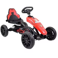 Jeździki dla dzieci - Duży Gokart Speed Na Pedały Z Hamulcem Czerwony, Regulowane Siedzenie, Jakość/ahl005 - miniaturka - grafika 1