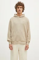 Bluzy męskie - New Balance bluza Waffle Knit Hoodie męska kolor beżowy z kapturem gładka MT43519SOT - miniaturka - grafika 1