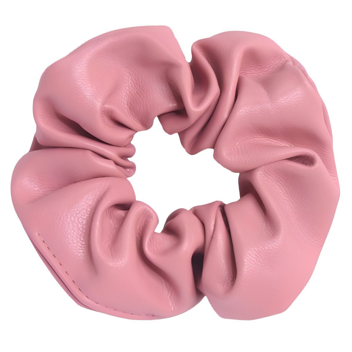 Gumka do Włosów Różowa Skórzana Duża Gruba Frotka Bezpieczna i Wygodna
