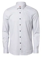 Koszule męskie - Finshley & Harding Koszula męska Mężczyźni Super Slim Fit Bawełna biały|niebieski wzorzysty, 39 - miniaturka - grafika 1