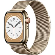 Smartwatch - Apple Watch 8 GPS+Cellular 41mm Stalowy MNJF3WB/A Złoty - miniaturka - grafika 1