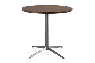 Stół okrągły Venchy - Stelaż i Blat - 75x80 cm - YZ-17 Walnut - Stoły - miniaturka - grafika 1