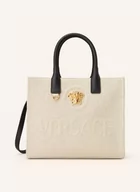 Torebki damskie - Versace Torba Shopper weiss - miniaturka - grafika 1