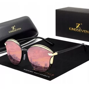 Okulary Przeciwsłoneczne Damskie Kingseven Kocie Polaryzacja Uv400 + Etui - Okulary przeciwsłoneczne - miniaturka - grafika 1